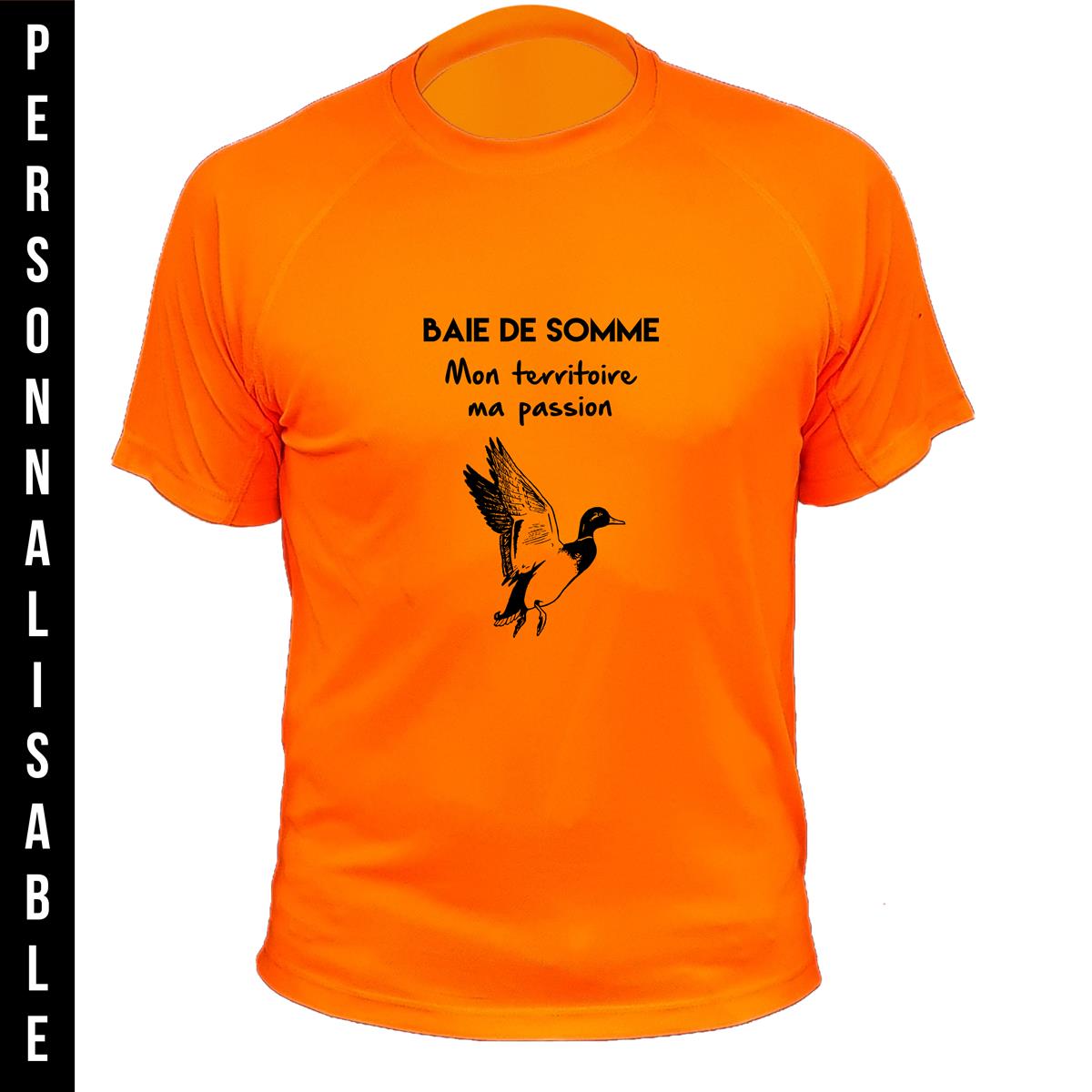 Tee shirt de chasse Canard Personnalisable · Traqueur Chasse